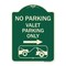Signmission No Parking Valet Parking Only Heavy-Gauge Aluminum Architectural Sign, 24" x 18", G-1824-23644 A-DES-G-1824-23644 - alternate 1